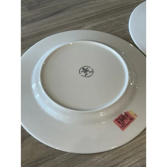 ROYAL DOULTON STUDIO PROVENCE PLAID 2 DINNER & 1 SALAD PLATE As Is - Picture 8 of 13